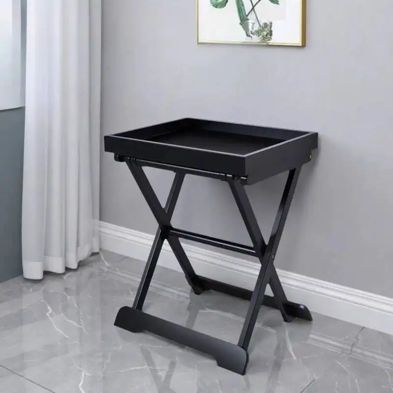 Wood Solid Pallet Rack Foldable Bedside Storage Rack Guest Room Luggage Rack Soporte Maletas Hotel Commercial Furniture
