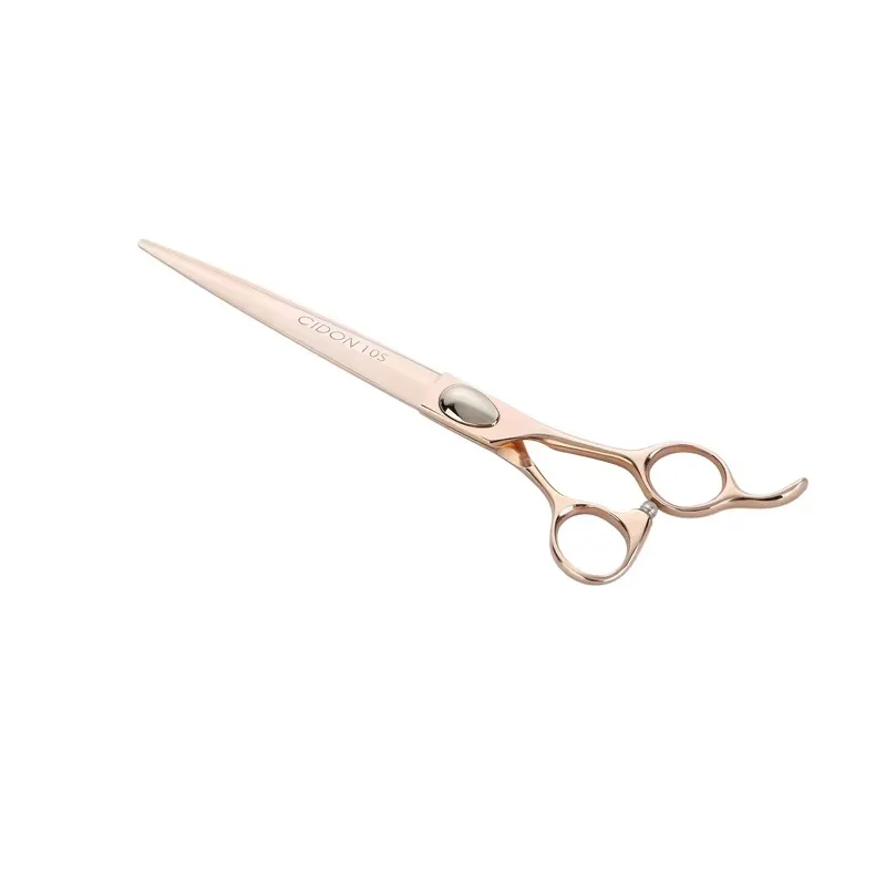 Tijeras de peluquería de acero VG10 doradas de 8 pulgadas