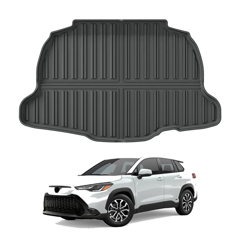 For Toyota Corolla Cross 2024-2025 TPE Car Trunk Mats All Weather Waterproof Anti-Slip Rear Trunk Cargo Liner Anti Dirty Pads