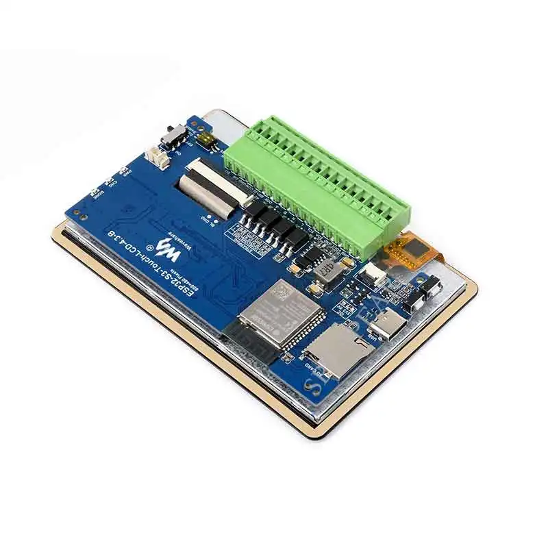 ESP32-S3 4.3-inch LCD Touchscreen Ontwikkelingsbord – 800x480, Wi-Fi & Bluetooth 5, CAN/RS485/I2C