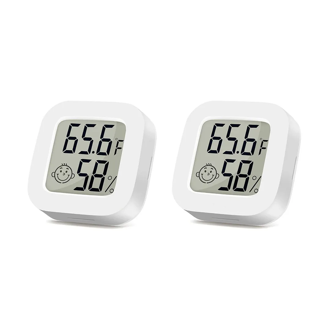 Monitor de temperatura y humedad de alta precisión, mini termómetro higrómetro digital para el hogar, pantalla LCD Fahrenheit o Celsius