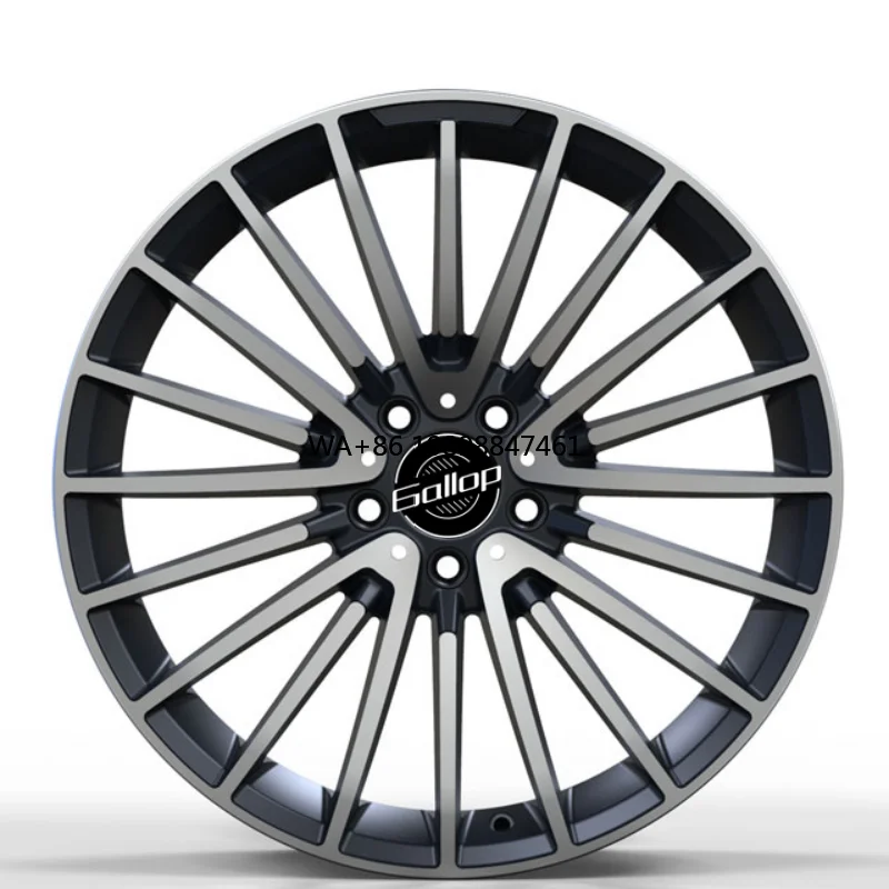 

Gallop New 18-22 Inch ET 25-32 40-47 Passenger Car Wheels PCD5*112 Black Machine Face for AMG S480/S580 W221/W222/W223