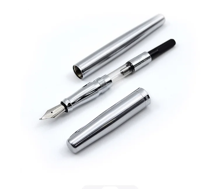 

Duke 209 Stainless Steel Fountain Pen Fude Calligraphy Bent Nib Professional School Office Stationery Writing Tool Gift Pen