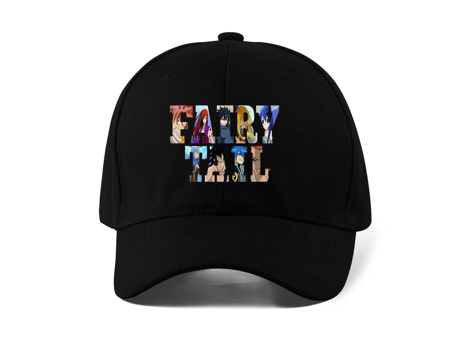 Fairy Tail Anime Characters Logo DTF Printed Logo Baseball Cap Dad Hat Unisex