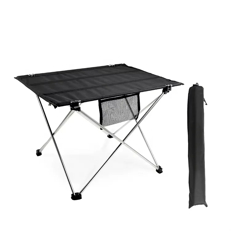 

Portable Lightweight Aluminum Frame Folding Camping Picnic Table Oxford Cloth Table Top with Outer Bag for Hiking Outdoor Usage