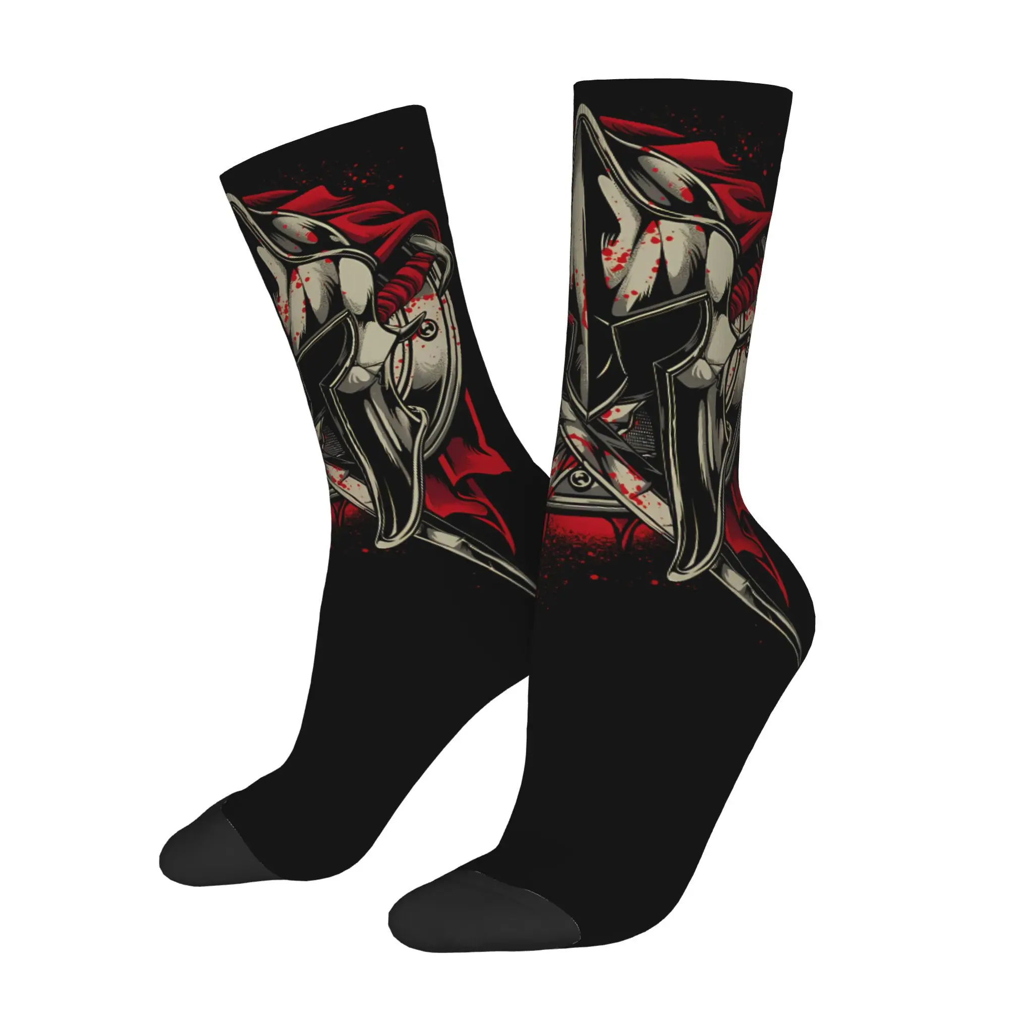 

Sparta Warrior Men Novelty Athletic Socks Cycling Design for All Seasons
