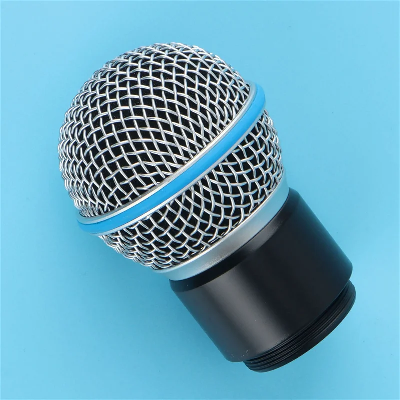 Kepala bola kapsul mikrofon, untuk PGX2 SLX2 SM58 BETA58 mikrofon genggam Studio rekaman nirkabel