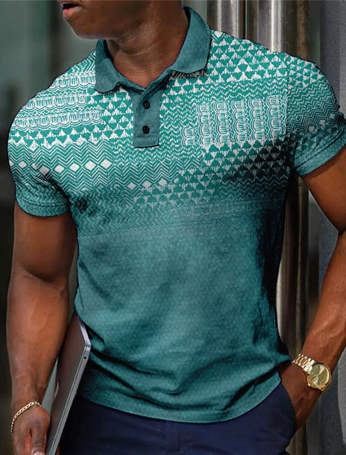 Fashion Men's Plaid Polo Shirt - đánh giá và giá Men'S Polo Formal Wear