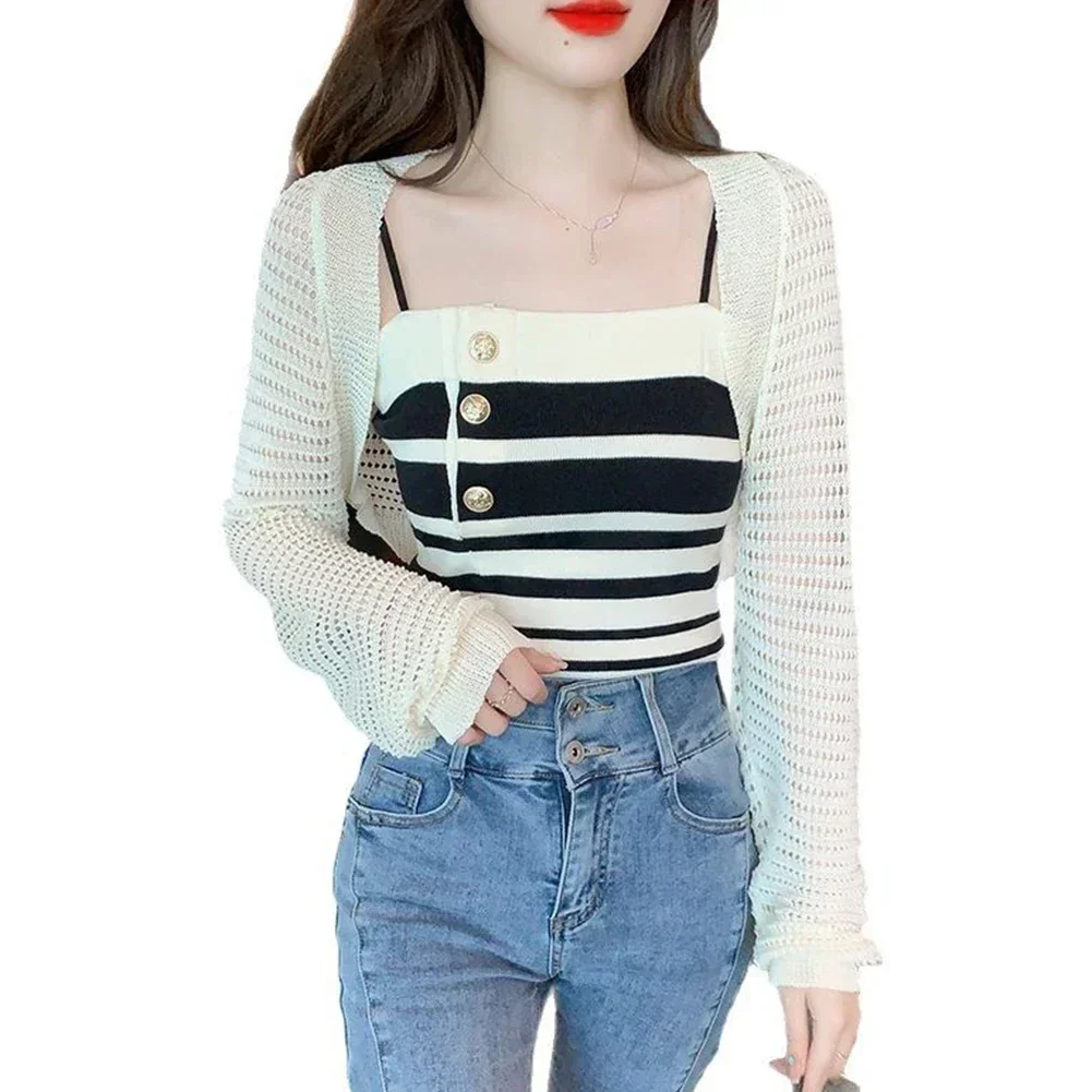 

Casual Wear Black Apricot Knitted Camisole Casual Style High Stretch Lightweight Fabric Casual Outing For Spring Summer