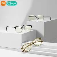 2024 new original official Xiaomi Mijia anti-blue glasses Pro eye protection ultra light titanium alloy mirror leg retro glasses