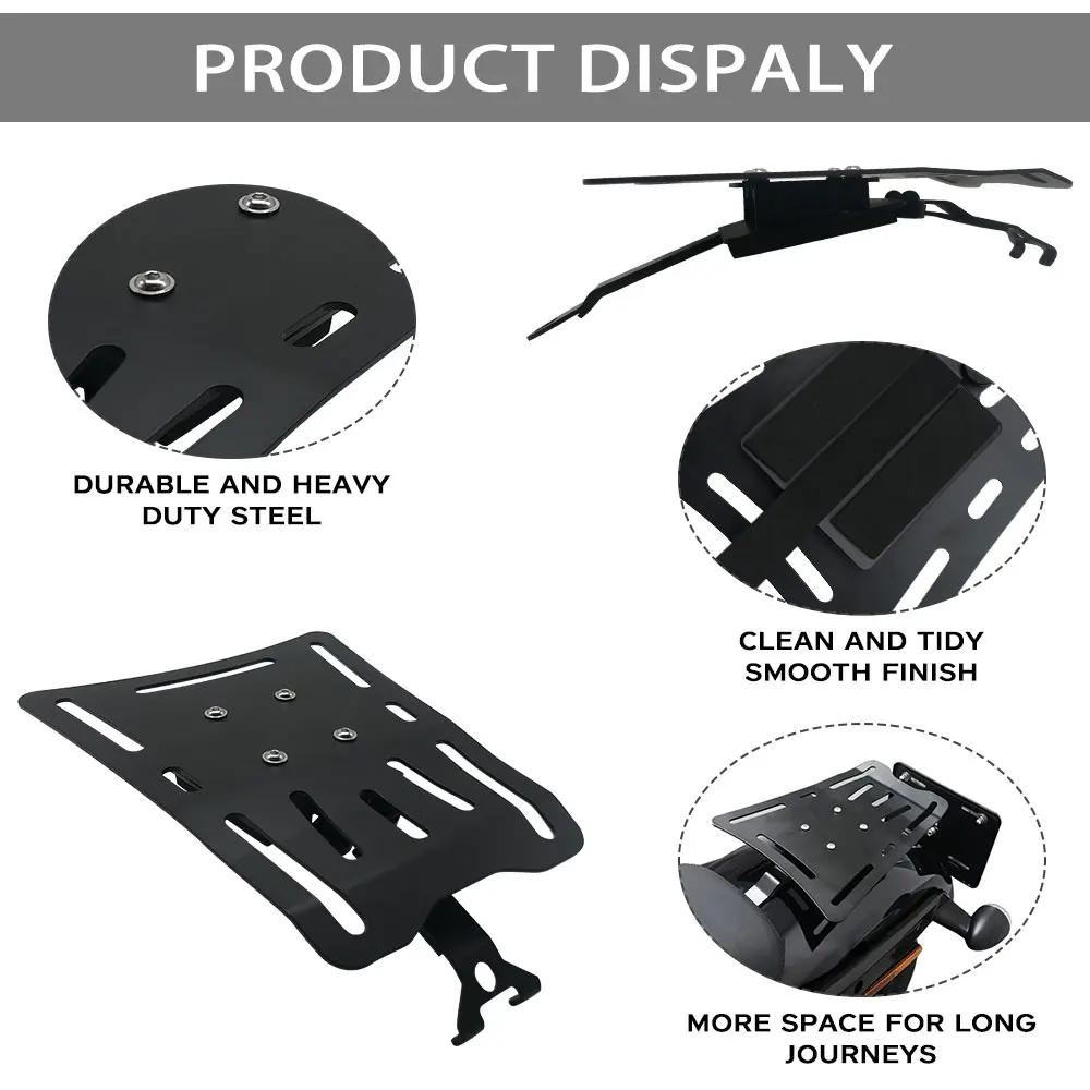 For Harley Nightster 975 Motorcycle Steel Black Rear Luggage Rack Goods Carrier Solo Seat Bracket Accessories