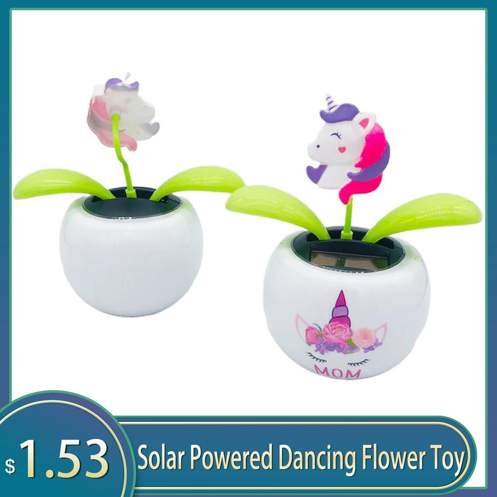 

Fashion Solar Powered Dancing Flower Toy Office Desk Car Dashboard Decor Funny Solar Electric Toys Swinging Toys