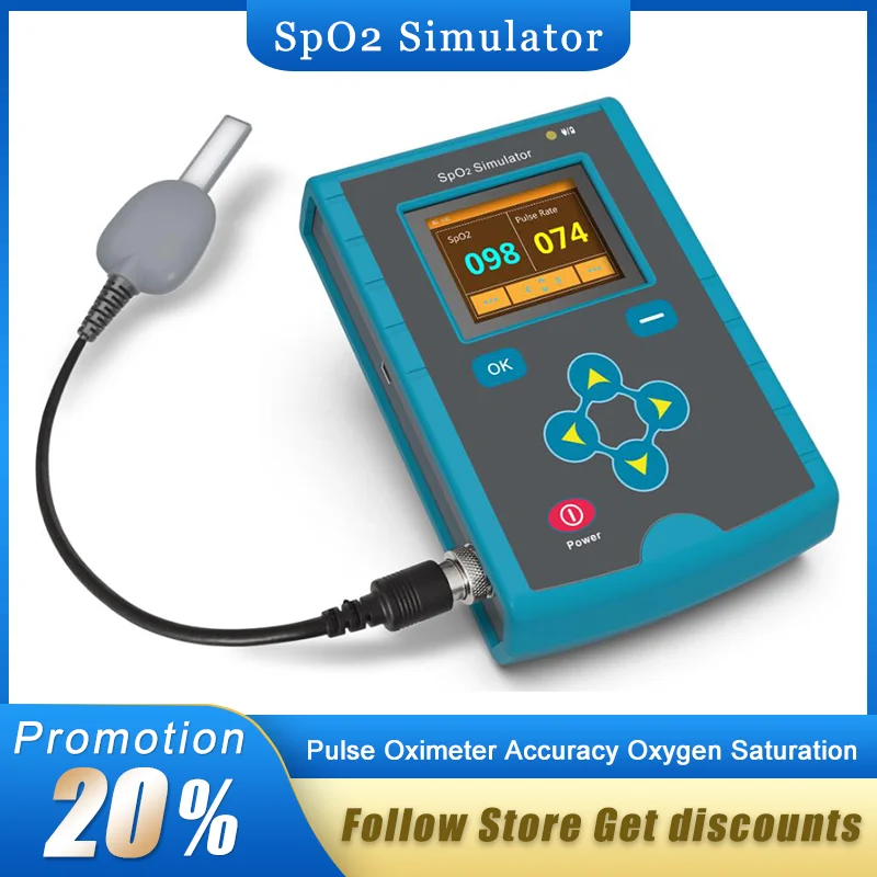 

CONTEC MS100 SpO2 Simulator,Pulse Oximeter Accuracy Oxygen Saturation Simulation