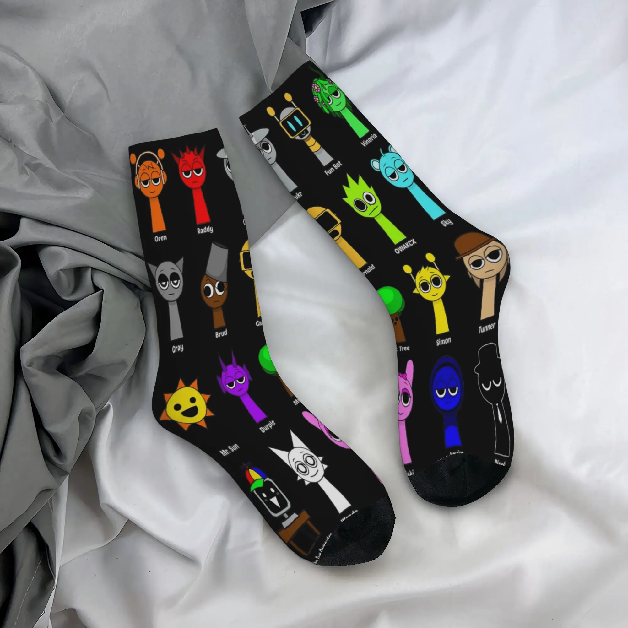 Sprunkis Design Socks Merch for Women Flexible Dress Socks