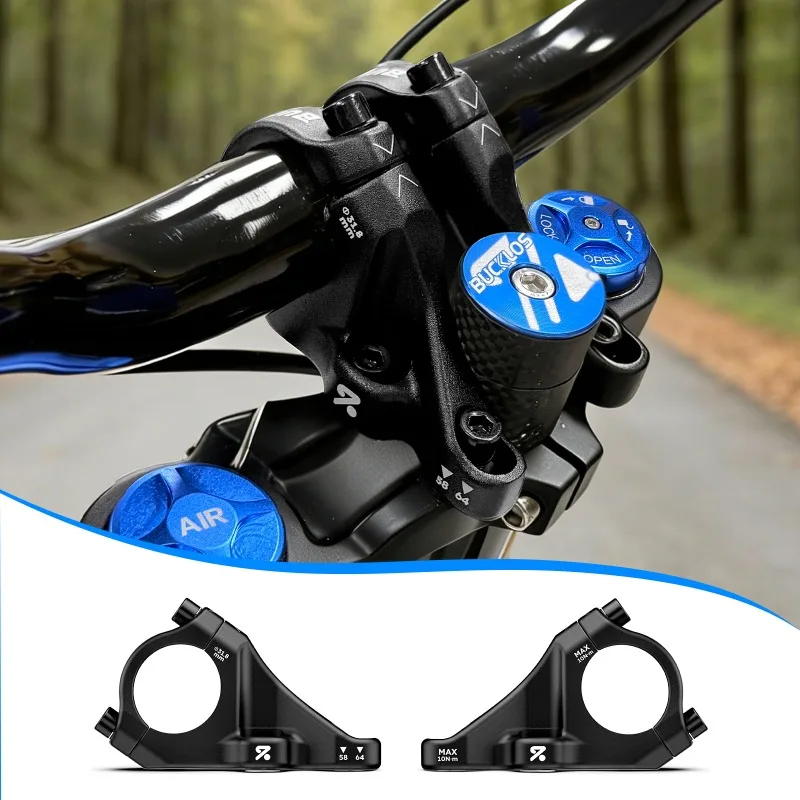 

Вынос руля BUCKLOS 31.8 Direct Mount 35 мм для MTB и шоссейных велосипедов, высокопрочный, изготовленный на ЧПУ, для даунхилла, DH/AM/FR