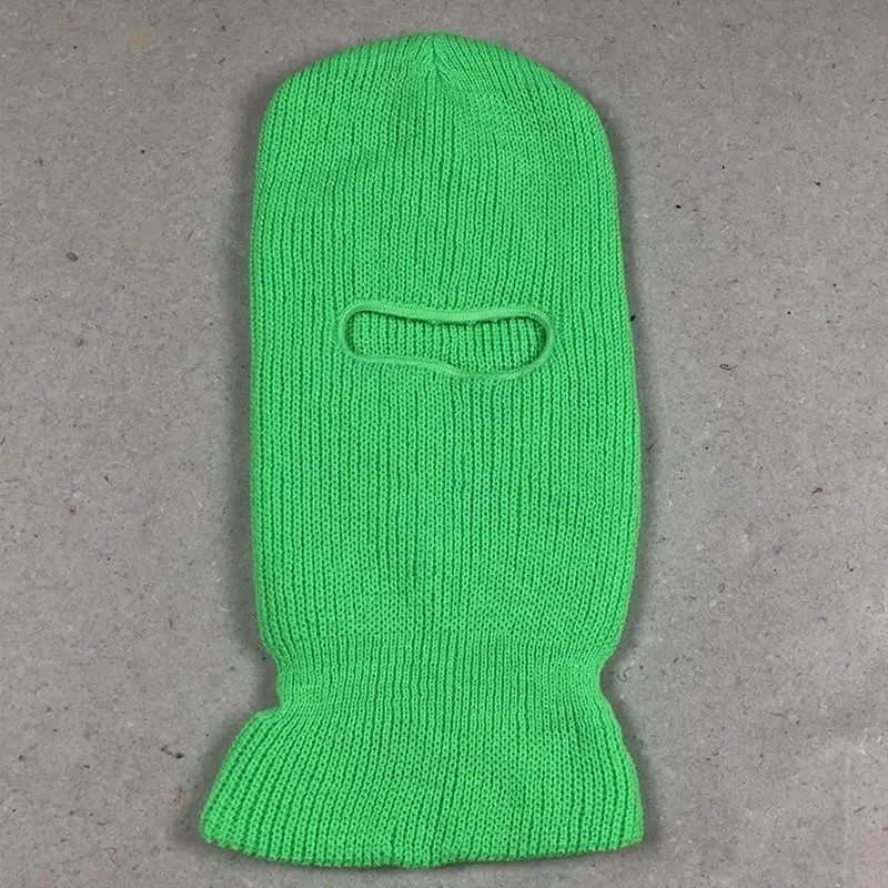 652F Jednokolorowa dzianinowa maska ​​narciarska Maska pełnotwarzowa Kominiarka na wiosnę, jesień i zimę