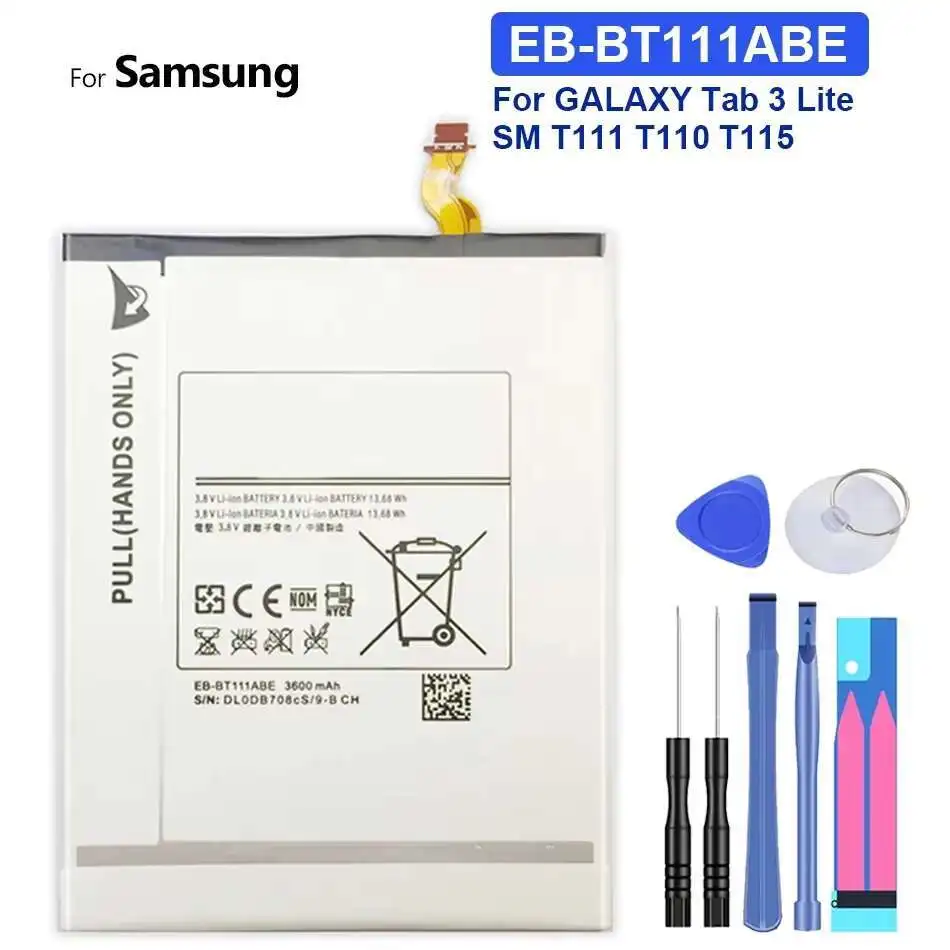 

For Samsung Galaxy Tab 3 Lite Tablet Battery, 3600mAh Extended Life Battery