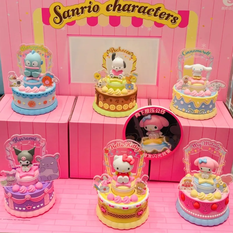

Sanrio Anime Hello Kitty Mymelody Kuromi Cinnamoroll Figures Blind Box Toy Sweet Seeker Bakery Series Collection Ornament Gifts