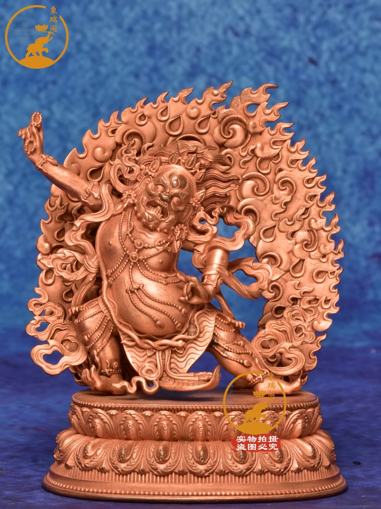 Like Ruige pure copper ancient tantric King Kong hand Buddha statue Tibetan trend to household bronze ornaments.