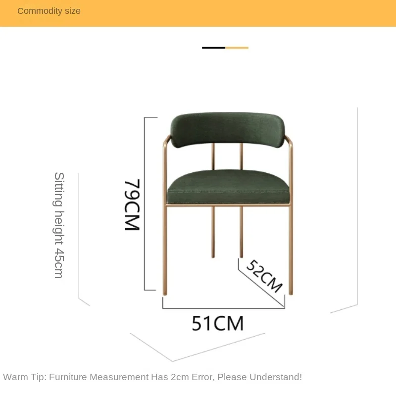 Luxury Modern Dining Chairs - Gold Legs Nordic Armchair Conference Dining Chair Restaurant Living Room Sillas Para Comedor