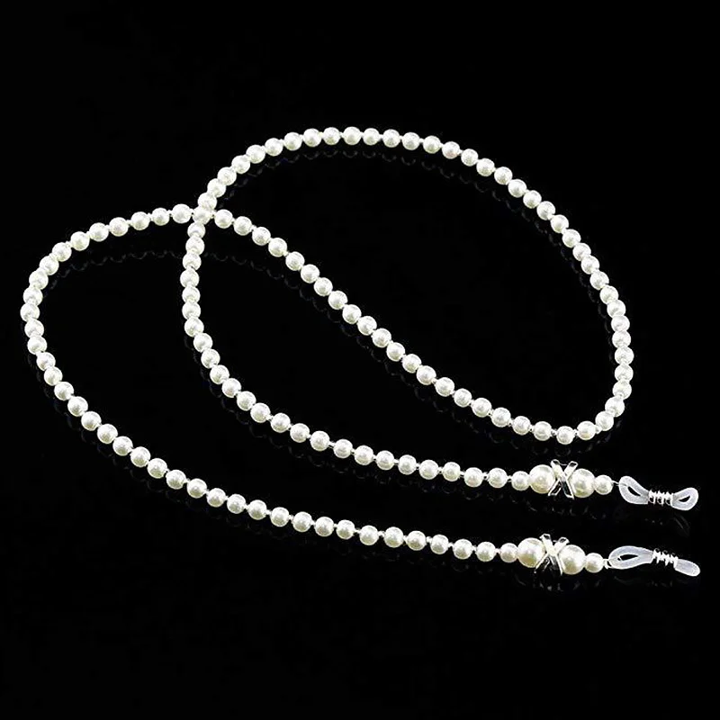 Fashion Pearl Mask Chains Eyeglasses Chain For Women Retro Metal Sunglasses Lanyards Eyewear Retainer Cord Holder Neck Strap