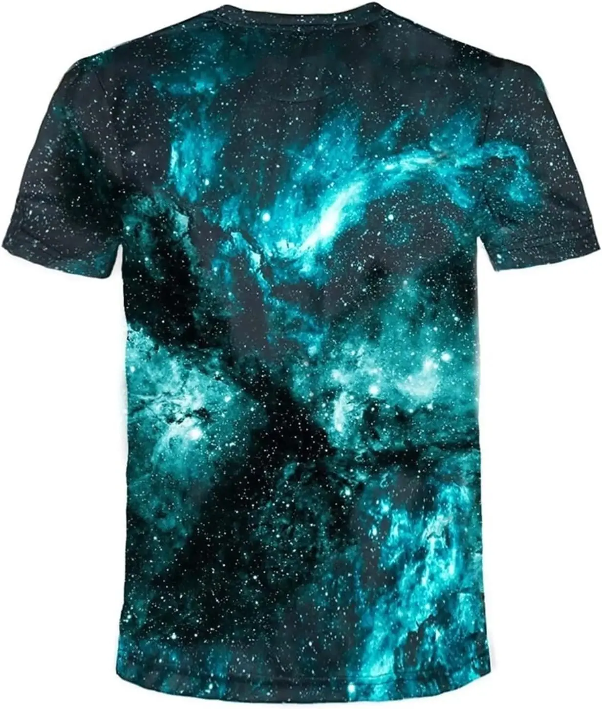 

3D Galaxy Paint Print T-Shirt for Men and Teens (Color : Multi, Size : X-Large)