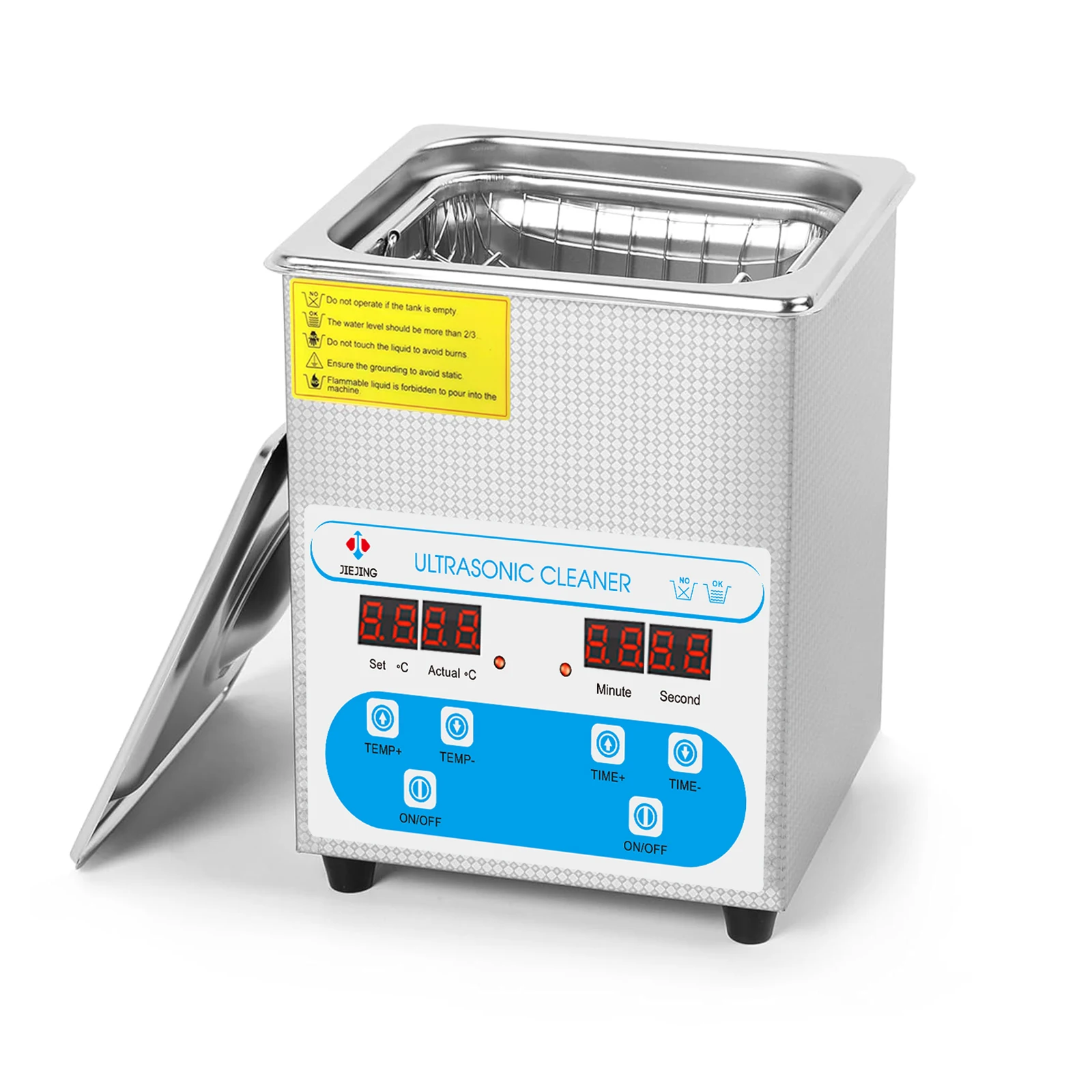 2L Ultrasone reiniger Ultrasoon bad met digitale timer en verwarming 40 kHz ultrasone reinigingsmachine voor sieraden en brillen