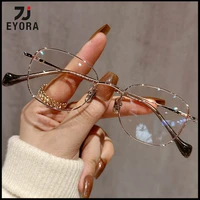 EYORA-gafas de lectura ultraligeras de aleación de lujo, montura pequeña, antiluz azul, para miopía e hipermetropía, fotocromáticas graduadas