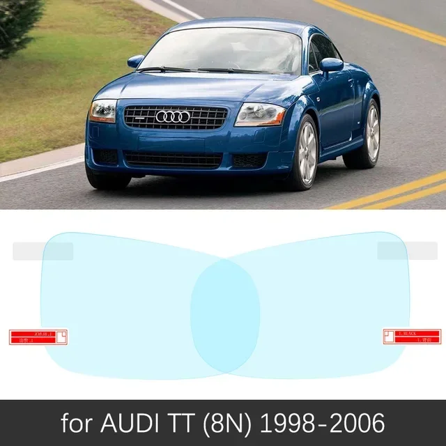 غطاء كامل لمكافحة الضباب فيلم غير نافذ للمطر مرايا الرؤية الخلفية لأودي TT 8n 8j 8s TTs Sline MK1 MK2 MK3 1998 ~ 2020 اكسسوارات ملصق السيارات