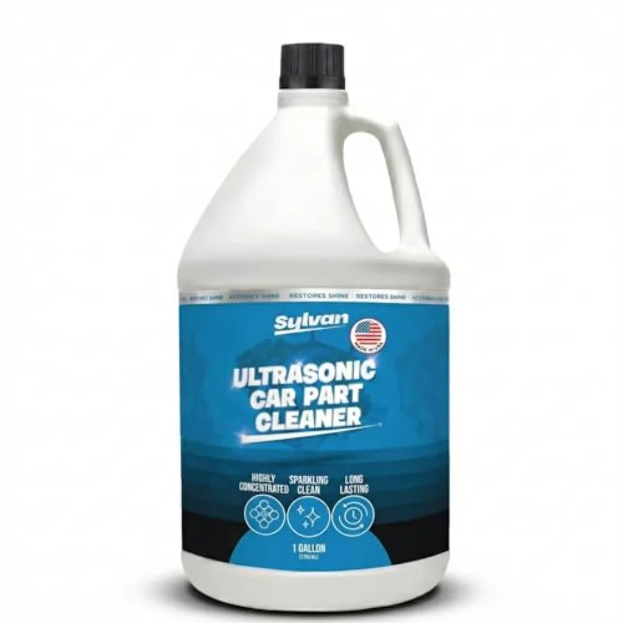 

Ultrasonic Carburetor and Parts Cleaner Solution Concentrate + Free Cleaning Cloth Makes 200 Gal. Made in The USA for All Ultra