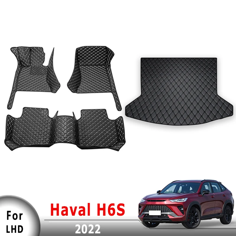 

Car Floor Mats Trunk Carpets For Haval H6S 2022 Auto Interior Accessories Anti-Dirty Waterproof Covers Replacement Automobiles