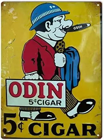 8X12 Inch Odin Cent Cigar Metal Tin Sign Decor Travel good sign sign