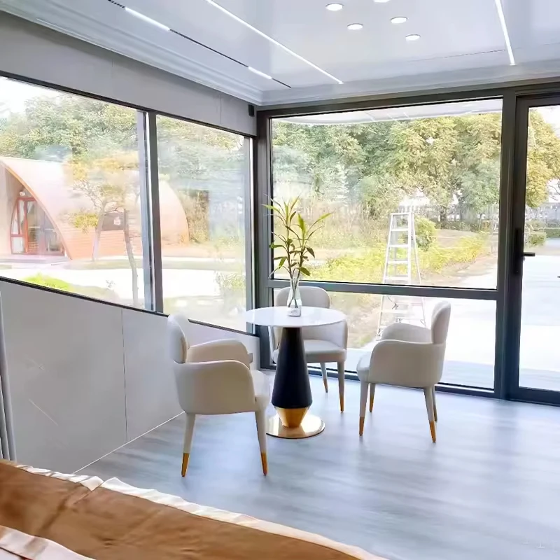 40FT فيلا فاخرة توسيع مزدوجة الجناح حاوية قابلة للطي منزل الجاهزة المحمول الجدة نمط مسطح #6