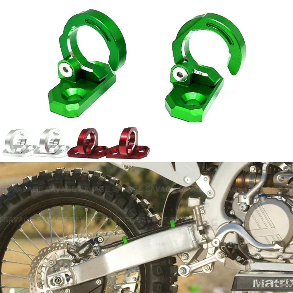 For KAWASAKI KLX KLX300R KLX650 KLX650R KLX140 KLX140G KLX250SF KX KX85 KX80 KX100 KX125 CNC Rear Brake Hose Guide Clamp