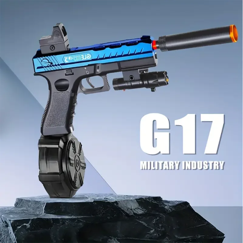 Nouveau gunner électrique G17 Burst de 2025 auto-intégré avec infrarouge, trois Types de magazines, peut lancer des boules de Gel de 7 à 8mm