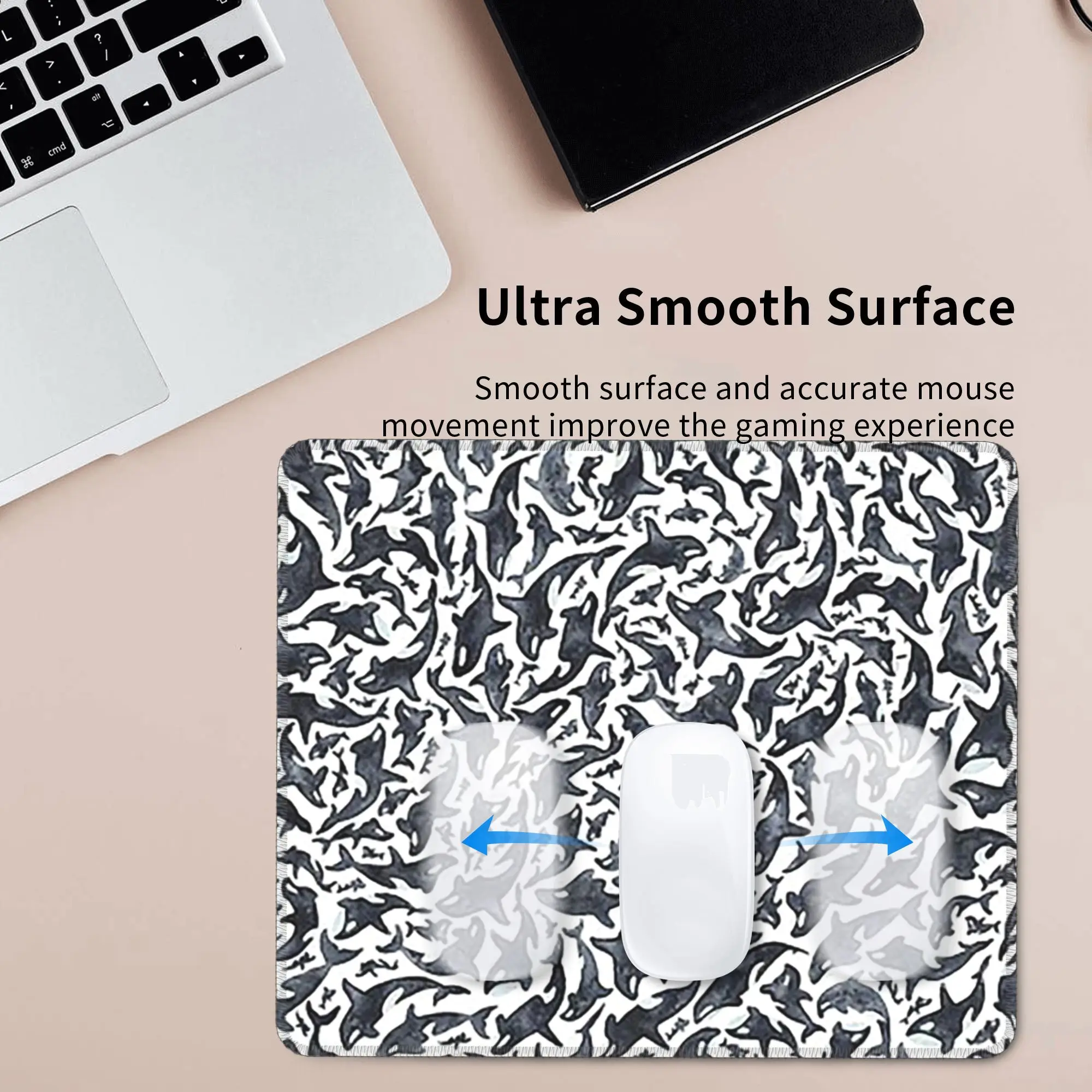 오르카 수족관 바다 - 탑 티셔츠 킬러 고래 마우스 패드 컴퓨터 키보드 마우스 매트 게이머 PC 노트북 책상 매트 사무실 테이블 매트