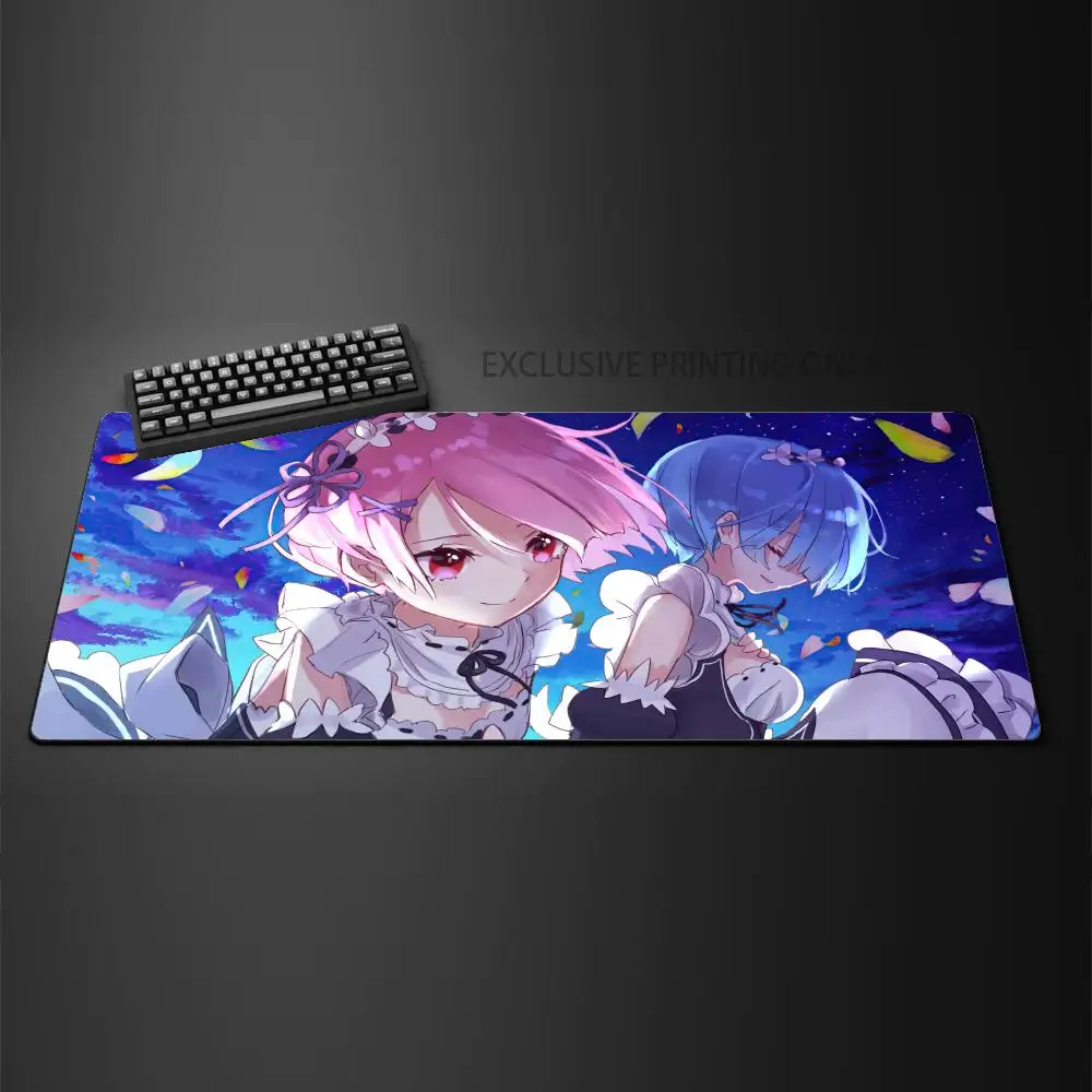 Anime Re Zero Rem Mousepad Anti-Slip Gaming Mouse Pad Gamer Desk Mat Keyboard Pad Decoration Mause Pad Office Desk Accessories