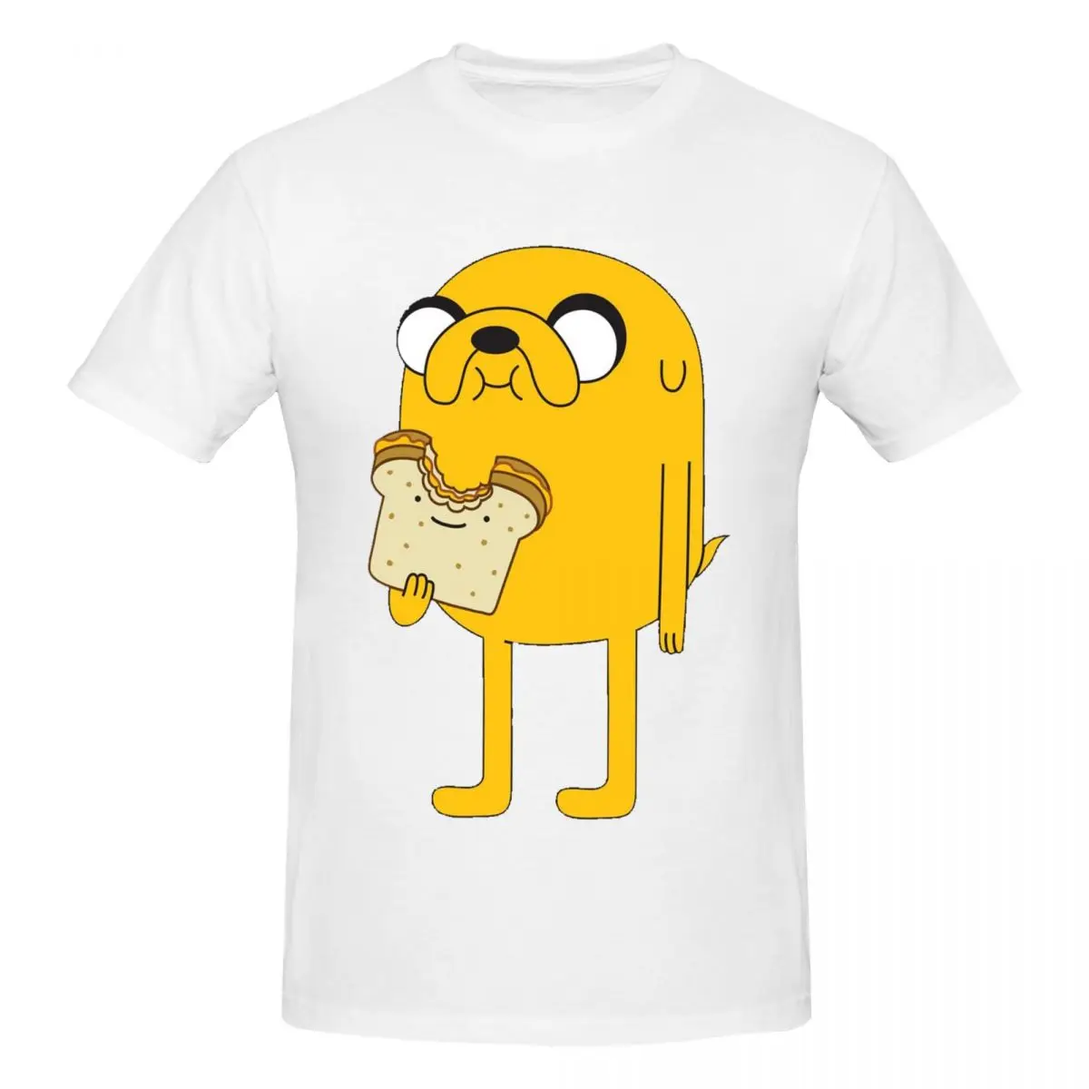Jake Sandwich T-shirt voor Mannen Katoen Oversized T-shirts heren Tees Korte O-hals Zomer Kleding Tops S-6XL
