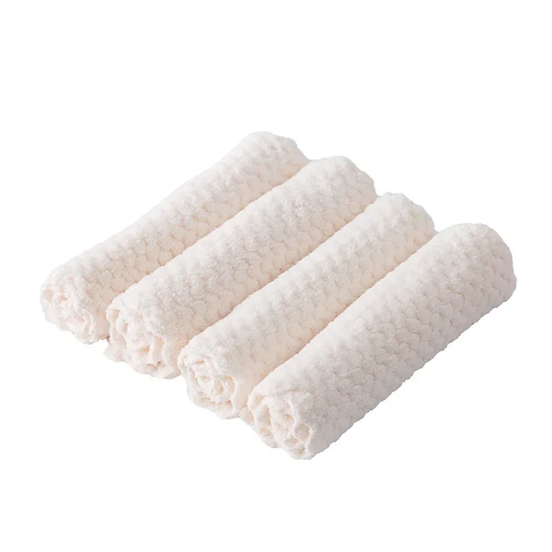 1PC Double-layer Absorbent Microfiber Kitchen Dish Cloth Non-stick Oil Household Cleaning Cloth Wiping Towel Home Kichen Tool