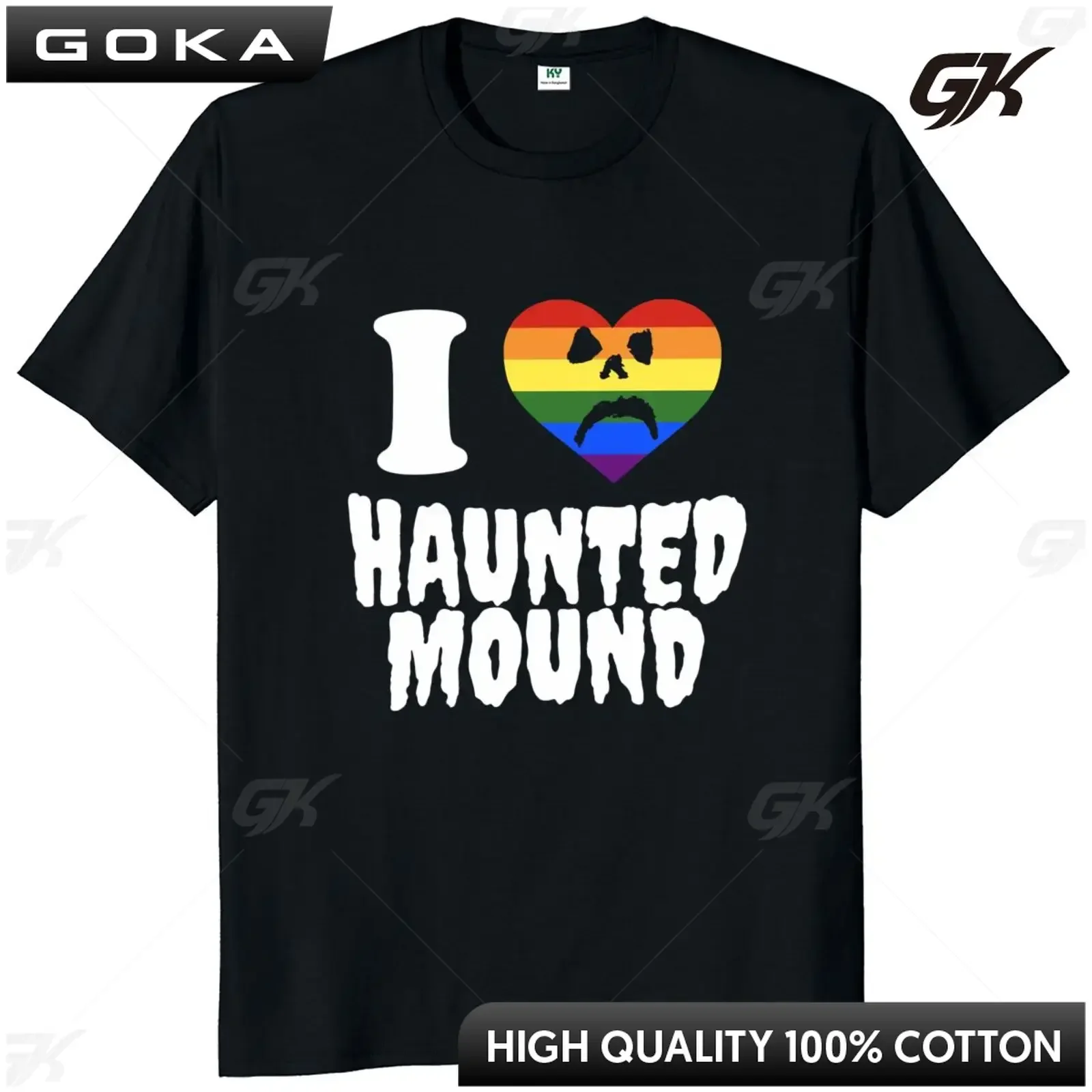 Funny Letters Sematary I Love Haunted Mound T Shirt Popular Trend Heart Shape Unisex Cotton O-neck Short Sleeve Fashion Tshirt