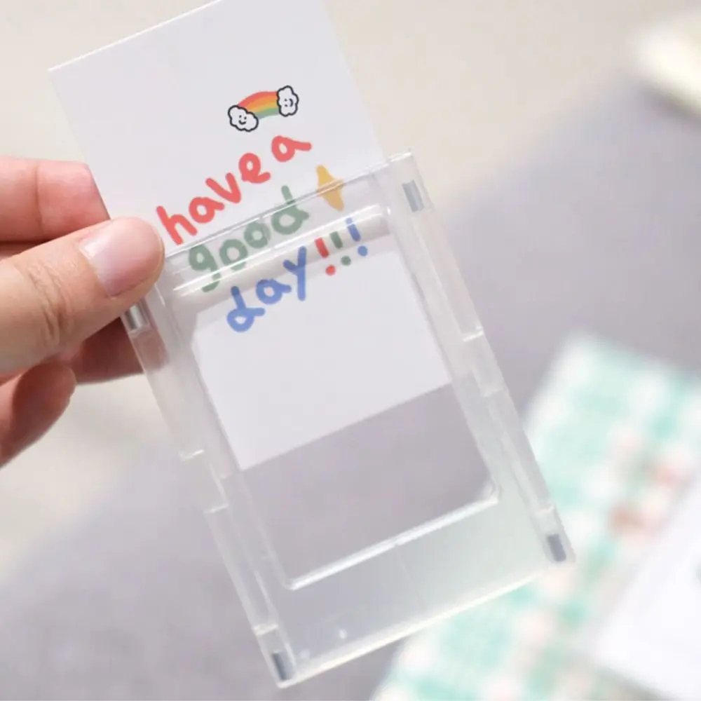 Mini Photo Frame Magnet Design Transparent Magnetic Picture Frames Acrylic Acrylic Card Display Stand Refrigerator Magnet