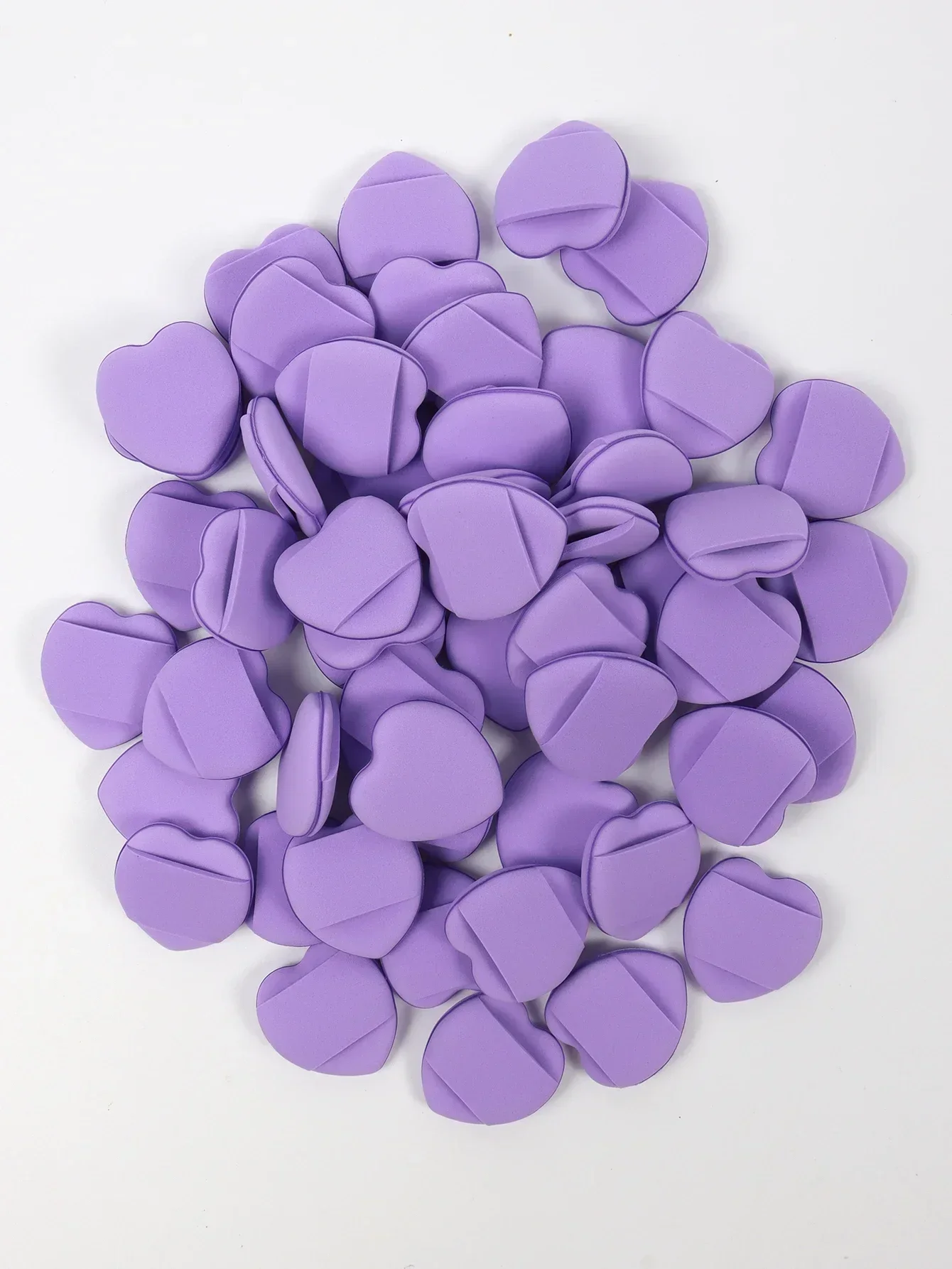 الجملة اللاتكس الحرة المختلطة نفخة 50pcs، إسفنجة إصبع صغيرة وسائد التجميل وسادة هوائية مسحوق نفخة لمكياج الأساس السائل