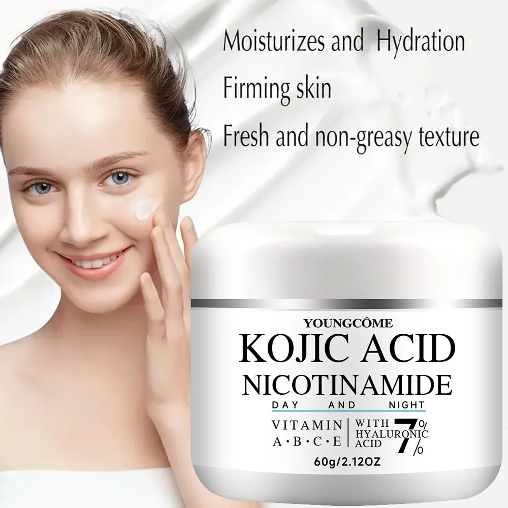 Kojic Acid Nicotinamide Face Cream Moisturiser Facial Anti Aging Smooth Skin Repair Fade Fine Line Wrinkle Remover Face Cream