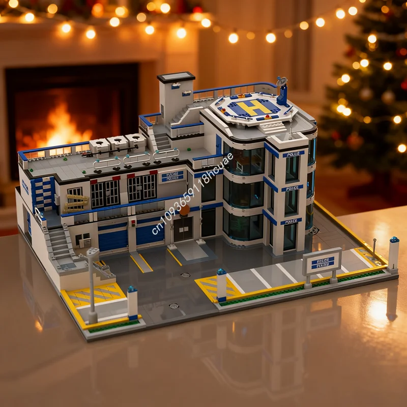 

5919pcs MOC City Undercover Police Station Policeed Model Building Blocks Toy DIY Christmas Gifts Creative Idea Education Brick