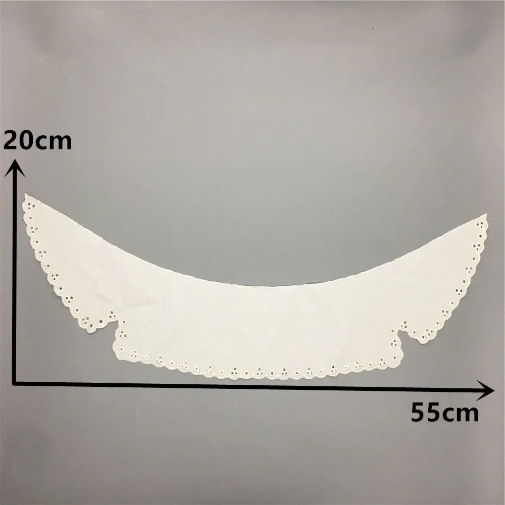 New Listing Embroidery Lace Collar White DIY Cotton Lace Fabric Lace Neckline Decoration Sewing Dress Neckline Accessories