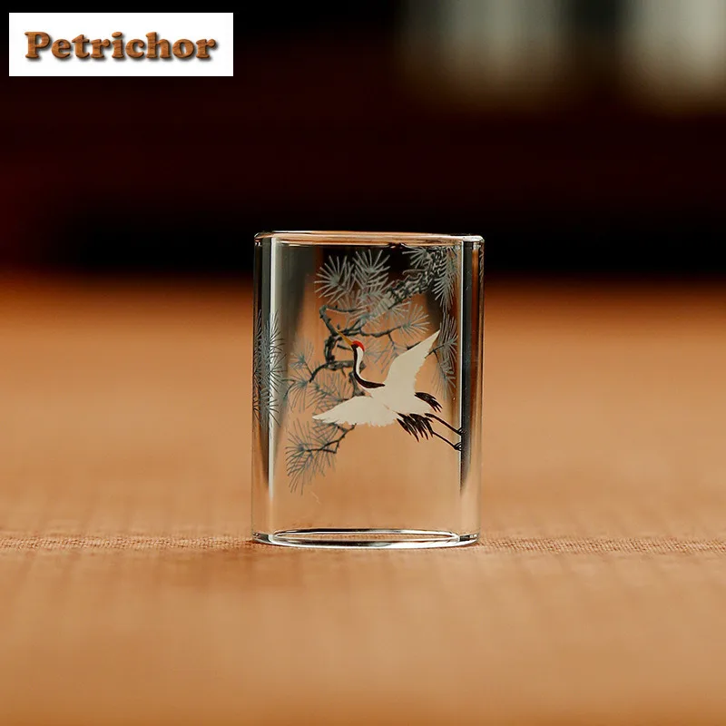 

Сосновый журавль, хрустальное стекло, откидная крышка для пальцев, чехол для чайника, держатель в стиле ретро, рамка, крышка, кронштейн, крышка для горшка Zisha, полка, набор для чая