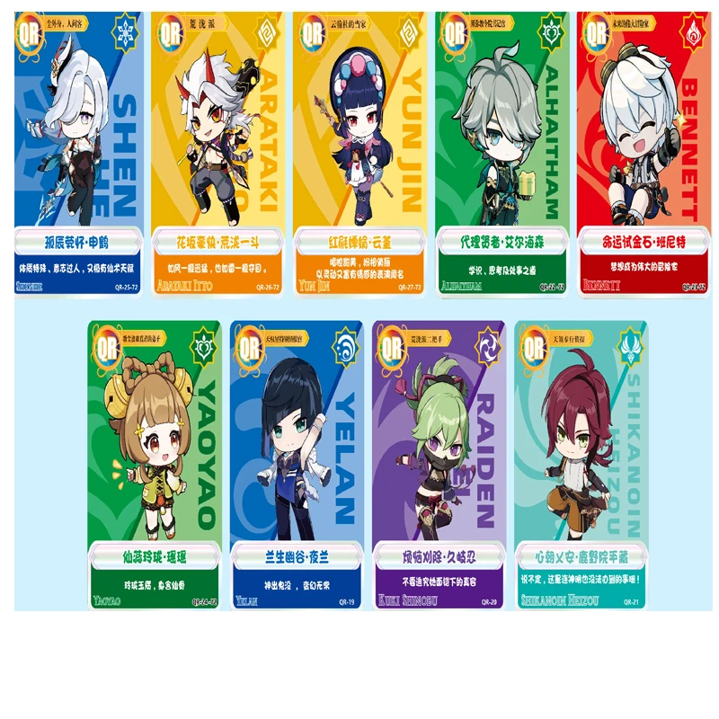 

Genshin Impact TCG Card Collection Booster Box Anime Girls Collection Game Rare UR SR SP Character Gifts For Fans