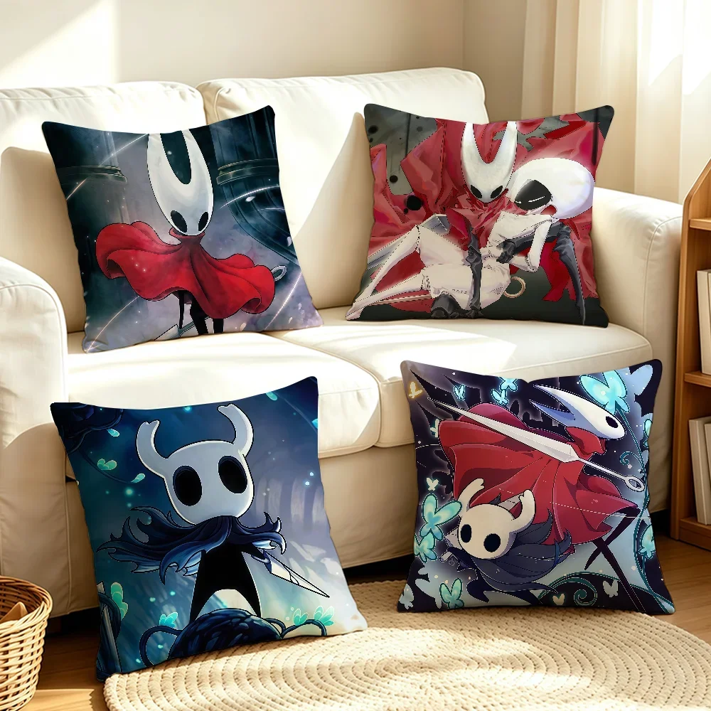 Game Hollow knight Silksong cushion cover Soft Smooth Hidden Zipper Washable Decorative Couch Office Housewarming Gift