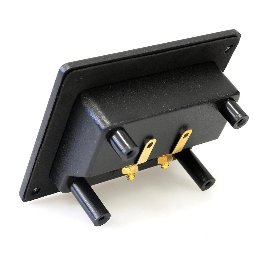 2 stücke DIY Auto Stereo 2-Wege-Lautsprecher Box Terminal Spring Cup Anschluss Bananen buchse und Stecker Subwoofer Stecker 93x80mm schwarz