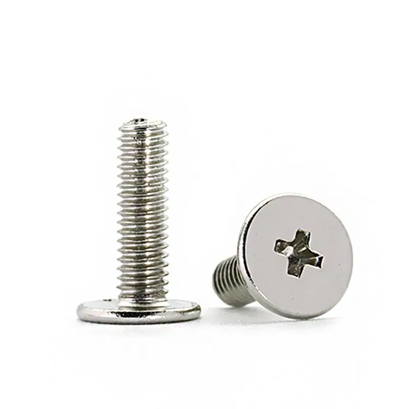 

10-100pcs M1 M1.4 M1.6 M2 M2.5 M3 M4 M5 M6 M8 Stainless Steel Cross Phillips CM Ultra Thin Super Low Flat Wafer Head Screw Bolt